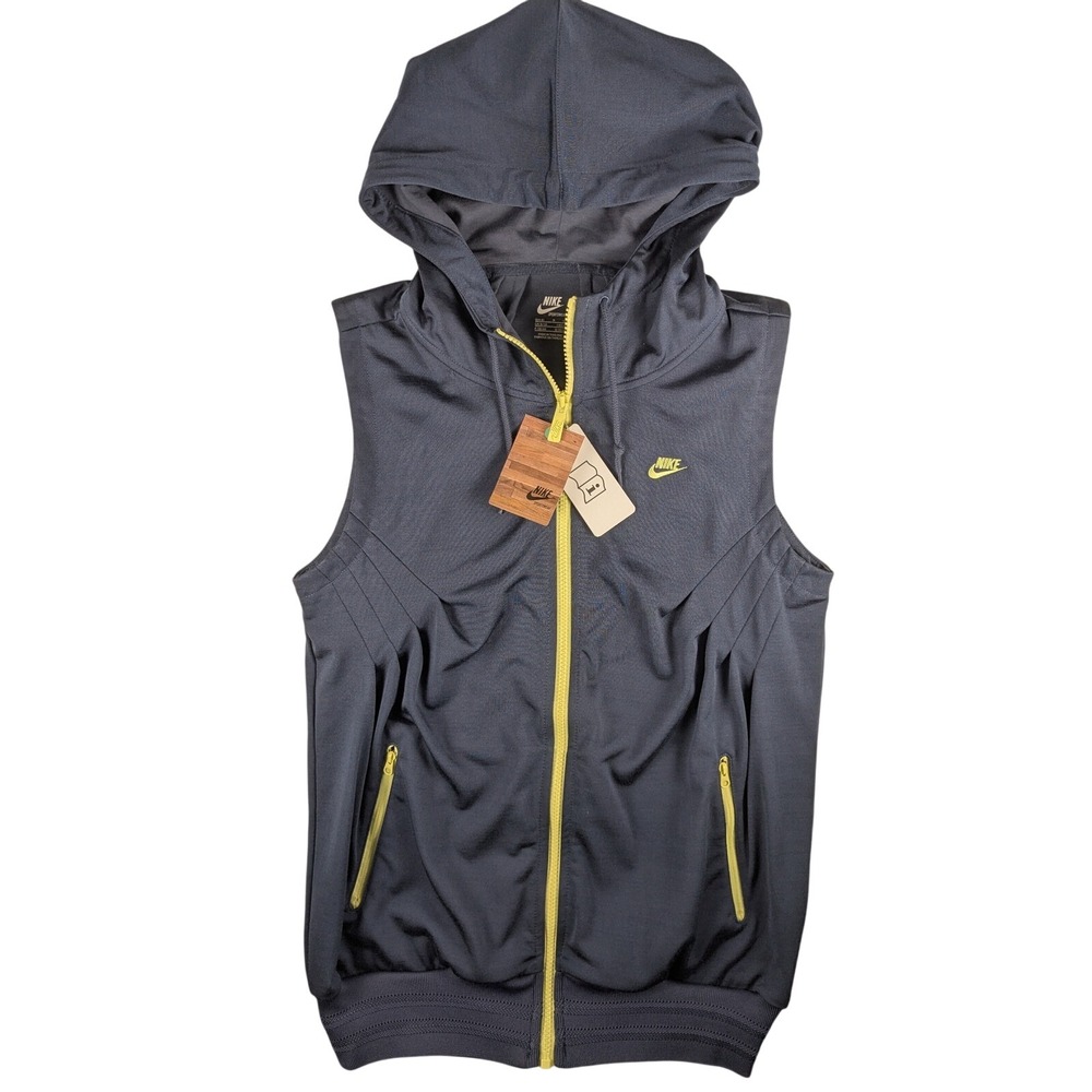 Nike Sportswear Training Vest Womens Size S Sleeveless Full Zip Hoodie